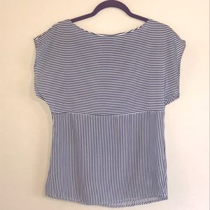 Zara Blue Striped Blouse